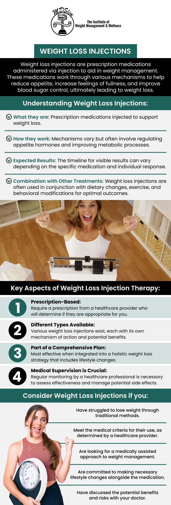 At The Institute for Weight Management in Hackensack, NJ, our team offers customized weight loss injections tailored to your specific needs and goals. We understand that every individual’s weight loss journey is unique, and we provide a personalized approach that combines the right treatments, nutrition, and lifestyle guidance. With our support, you can achieve and maintain the results you desire for long-term health and wellness. Contact us today or book an appointment online for personalized care that works for you. Conveniently located at 150 Overlook Ave, Hackensack, NJ 07601. At The Institute for Weight Management in Hackensack, NJ, our team offers customized weight loss injections tailored to your specific needs and goals. We understand that every individual’s weight loss journey is unique, and we provide a personalized approach that combines the right treatments, nutrition, and lifestyle guidance. With our support, you can achieve and maintain the results you desire for long-term health and wellness. Contact us today or book an appointment online for personalized care that works for you. Conveniently located at 150 Overlook Ave, Hackensack, NJ 07601.